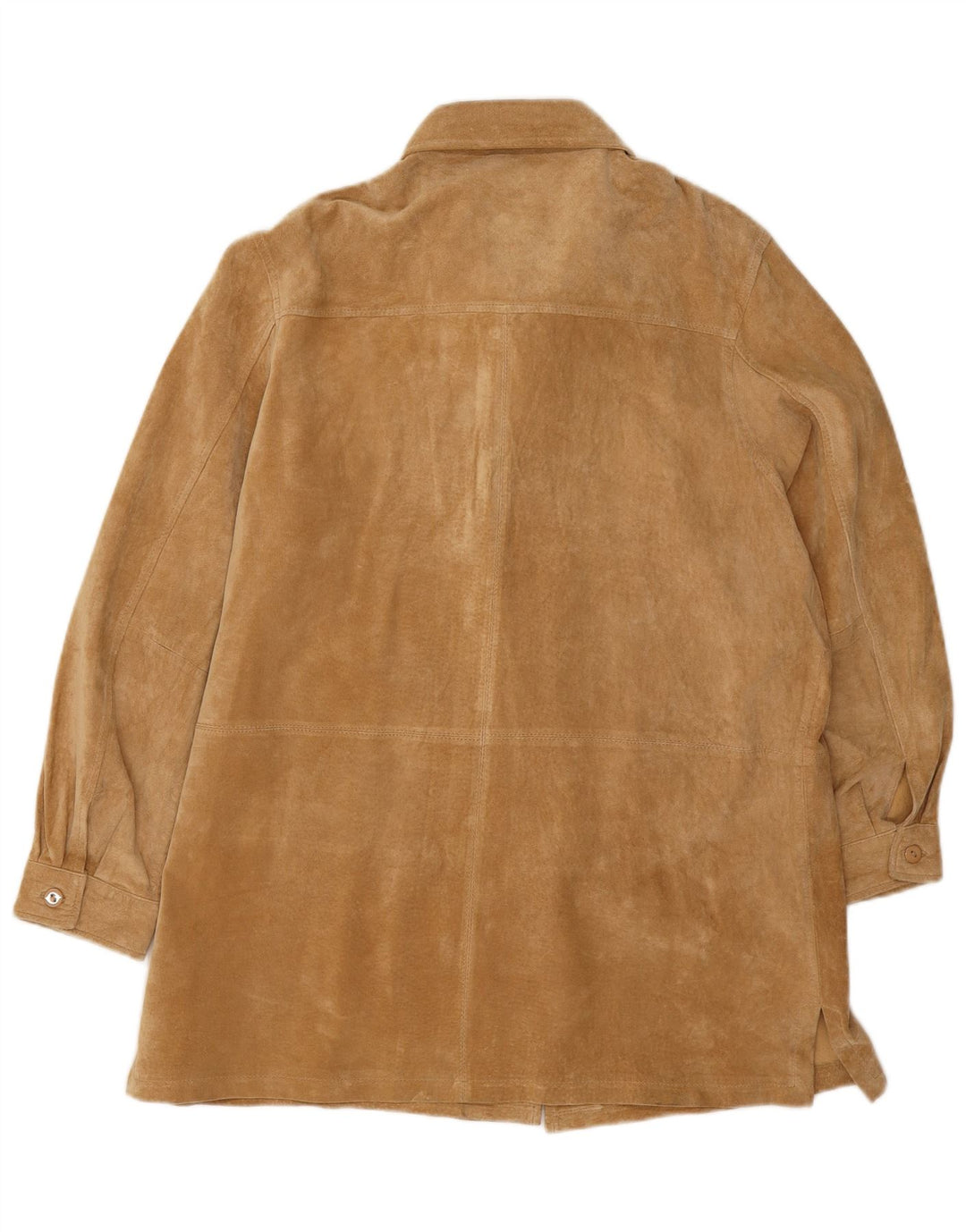 Julia S. Roma Womens Suede Jacket EU 42 Large Brown Leather