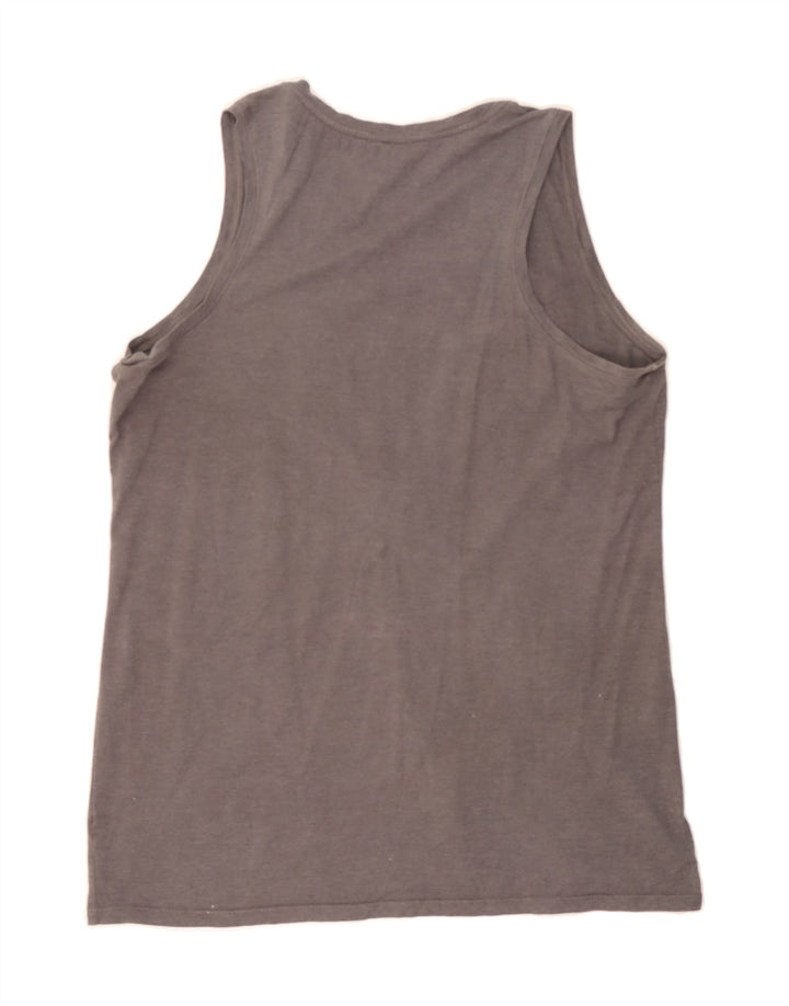 CHAMPION Womens Vest Top UK 14 Large Grey Cotton Vintage Champion and Second-Hand Champion from Messina Hembry 