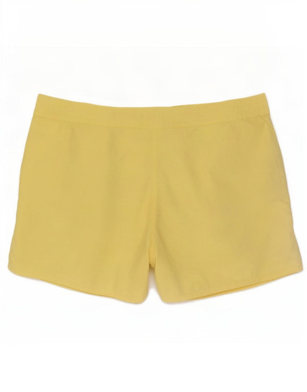 Murphy & Nye Womens Swimming Shorts UK 16 Large Yellow Polyamide