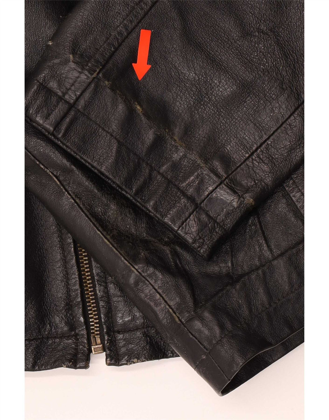 Henry Morell Mens Leather Jacket IT 50 Large Black