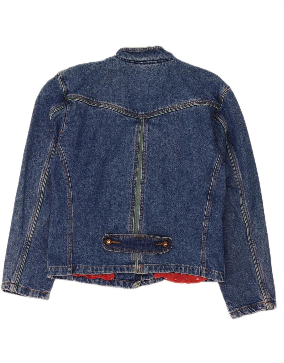 KEN MARSHAL Womens Denim Jacket IT 44 Medium Blue Cotton