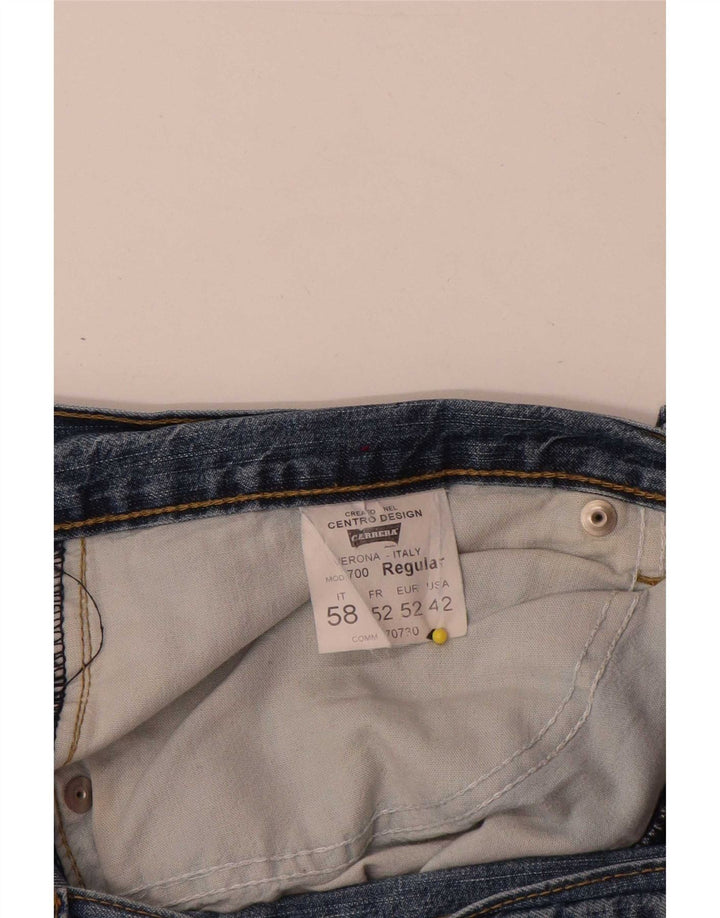 Carrera Mens Straight Jeans W42 L31 Blue Cotton