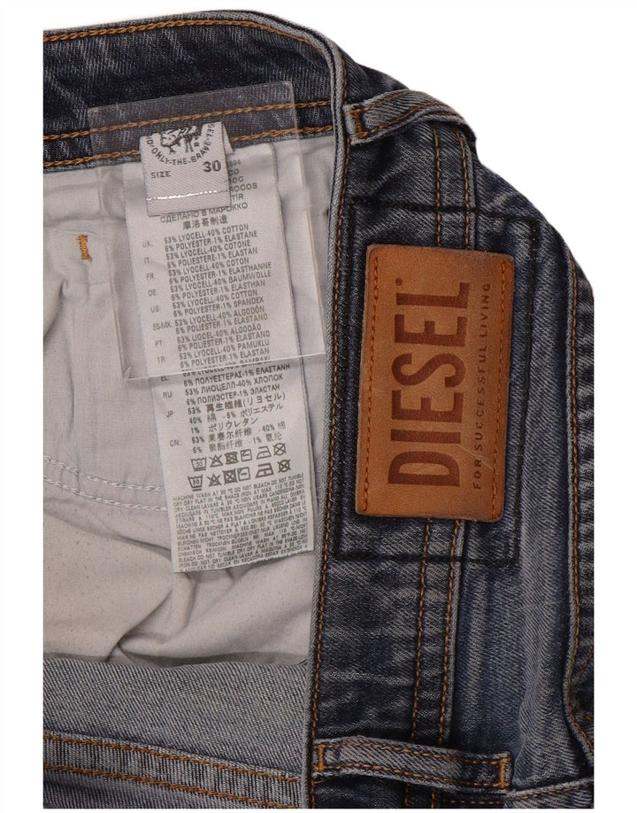 Diesel Womens Slim Jeans W30 L29 Blue Lyocell