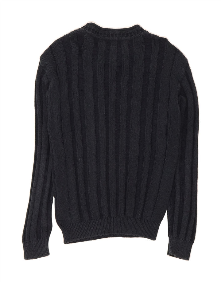 SETBALL Mens V-Neck Jumper Sweater IT 52 Large Navy Blue Vintage Setball and Second-Hand Setball from Messina Hembry 