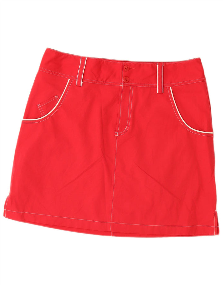 Adidas Womens Climacool Mini Skirt US 8 Medium W30  Red Polyester
