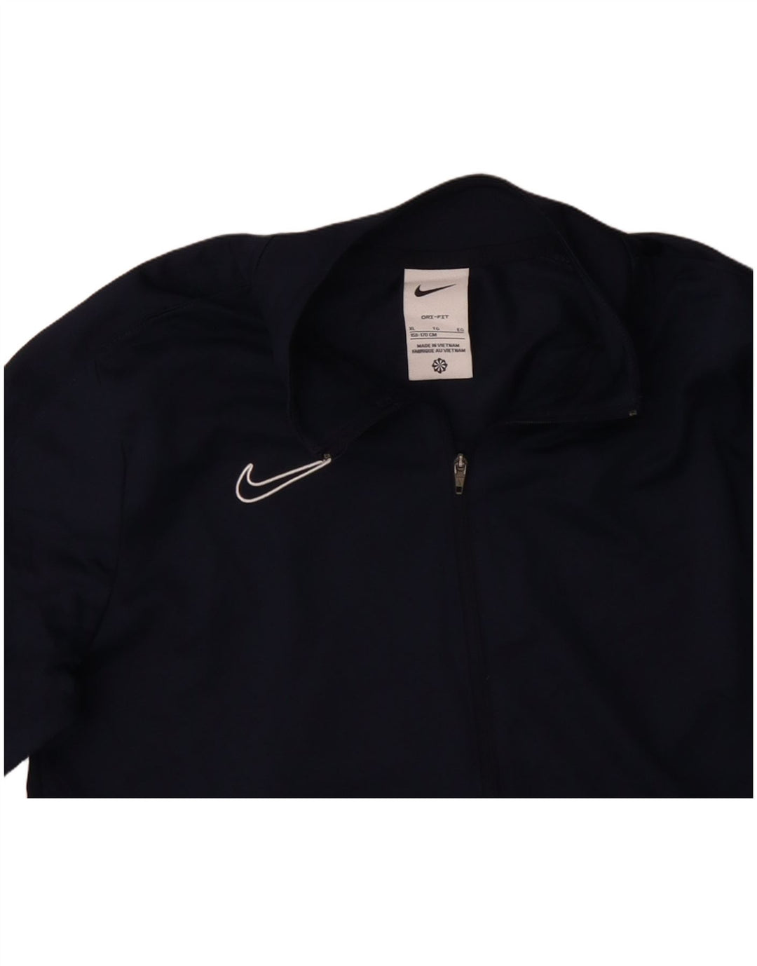 Nike Boys Tracksuit Top Jacket 13-14 Years XL Navy Blue Polyester
