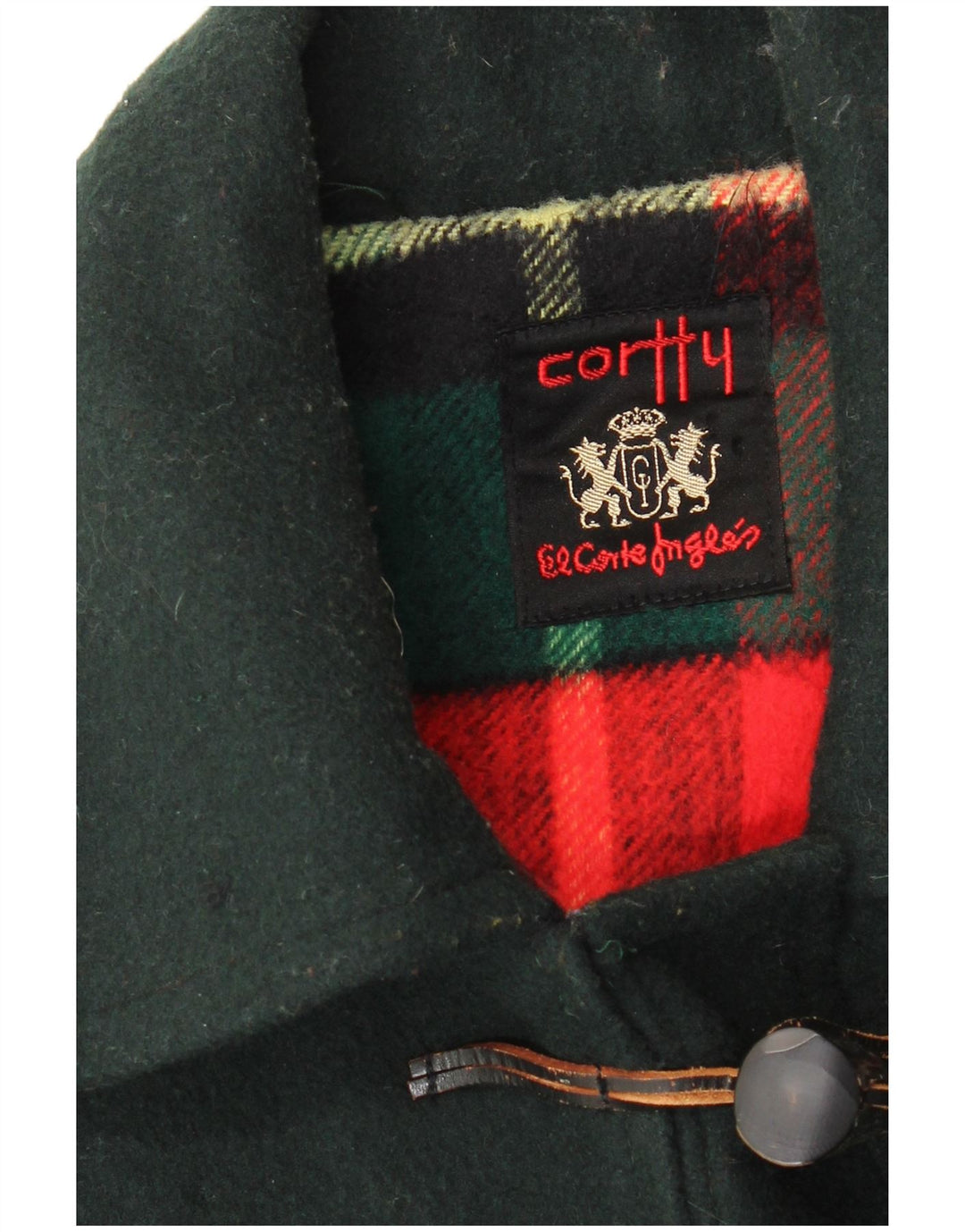 VINTAGE Womens Duffle Coat UK 18 XL Green