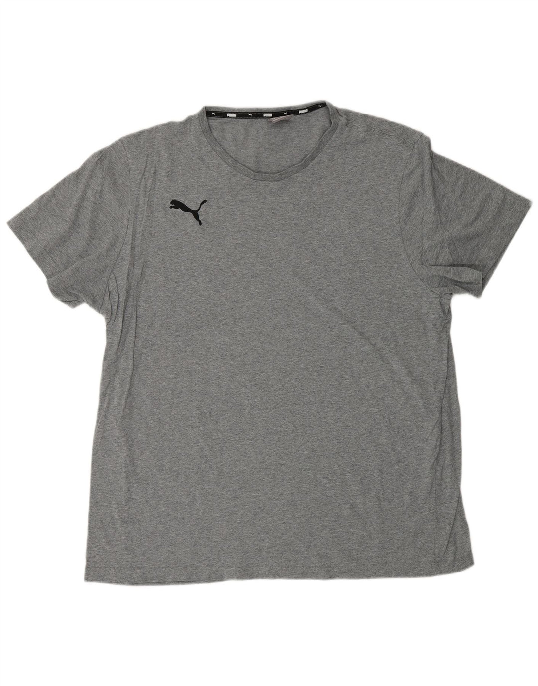 PUMA Mens T-Shirt Top 2XL Grey Flecked