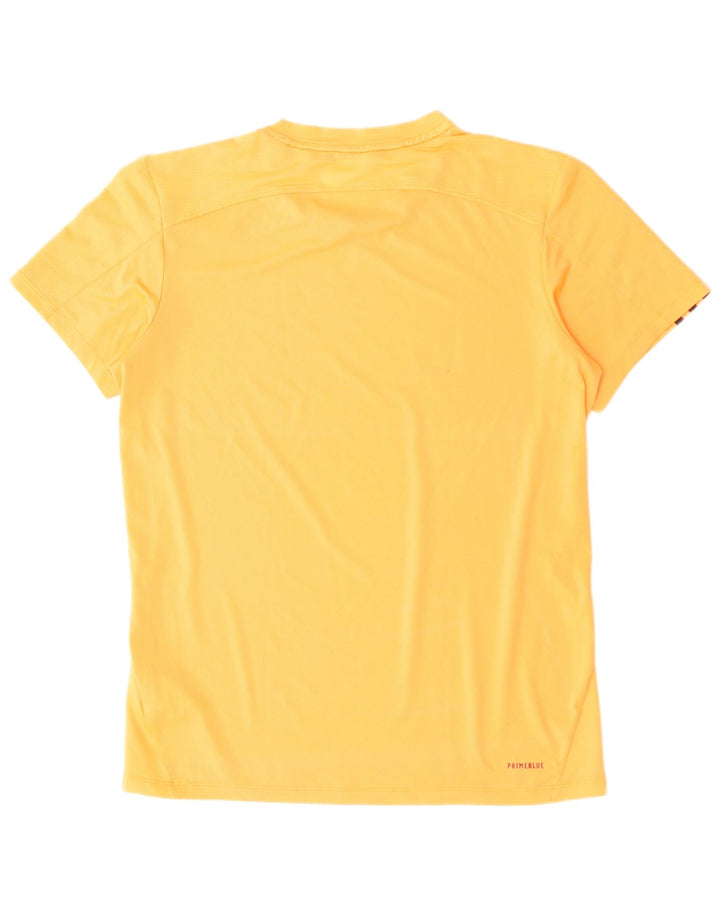 ADIDAS Mens Aeroready T-Shirt Top Medium Orange Polyester