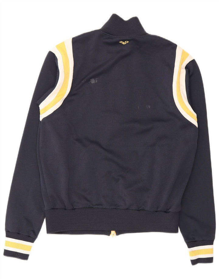 Arena Mens Graphic Tracksuit Top Jacket Medium Navy Blue Colourblock