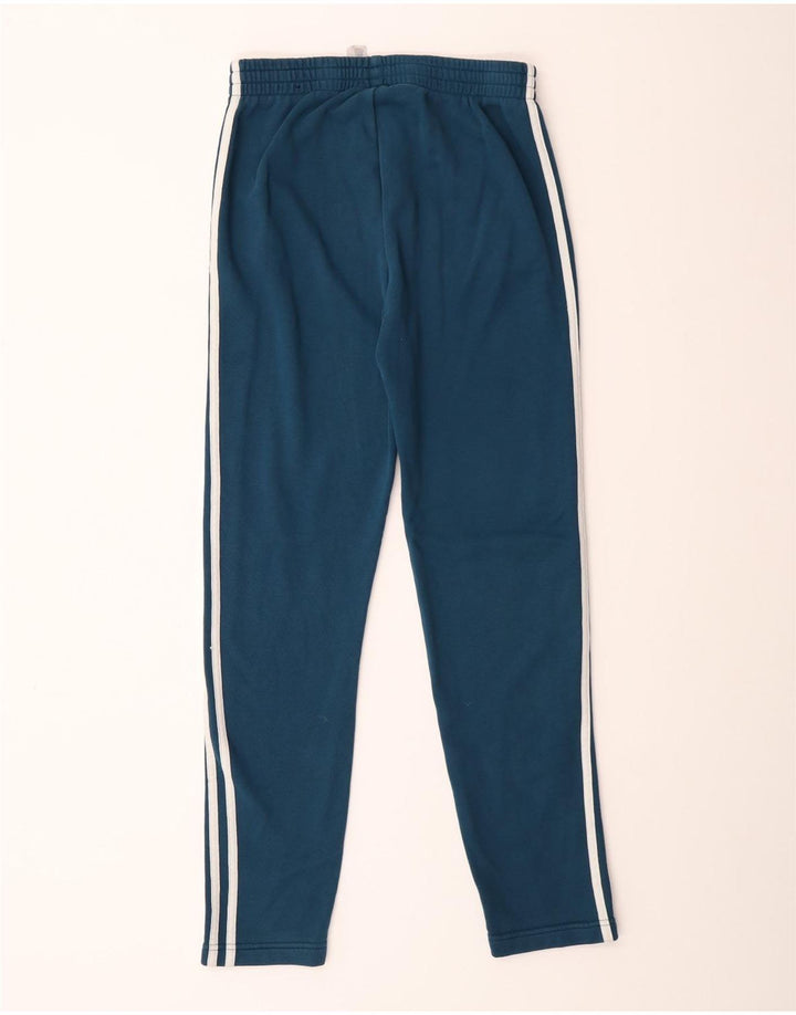 Adidas Boys Tracksuit Trousers 14-15 Years  Blue Cotton