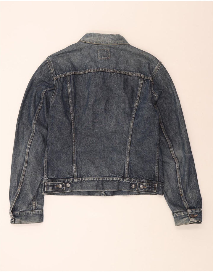GAS Mens Denim Jacket UK 40 Large Blue Cotton