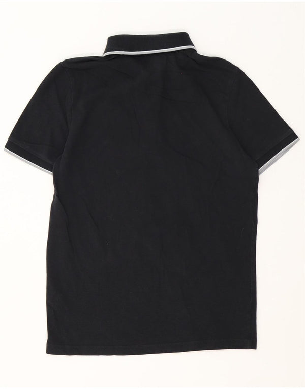 Kappa Mens Polo Shirt Medium Black Cotton
