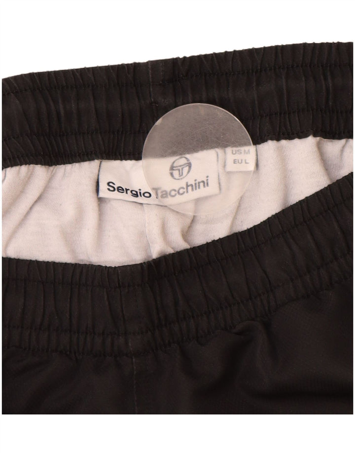 Sergio Tacchini Mens Tracksuit Trousers Joggers Medium  Black Polyester