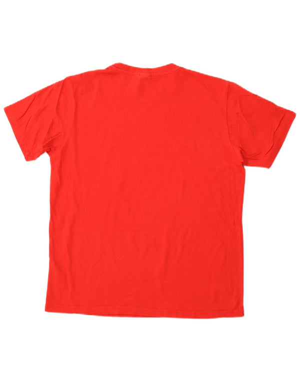 Sergio Tacchini Mens Graphic T-Shirt Top Large Red Cotton