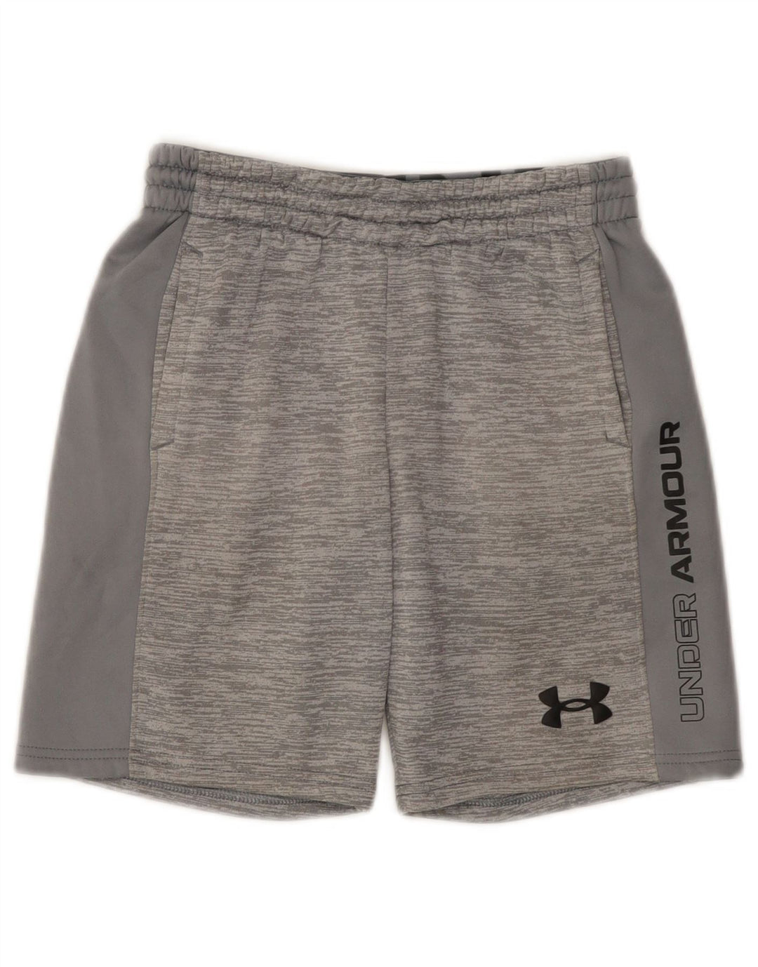 Under Armour Boys Graphic Sport Shorts 9-10 Years Medium Grey Flecked
