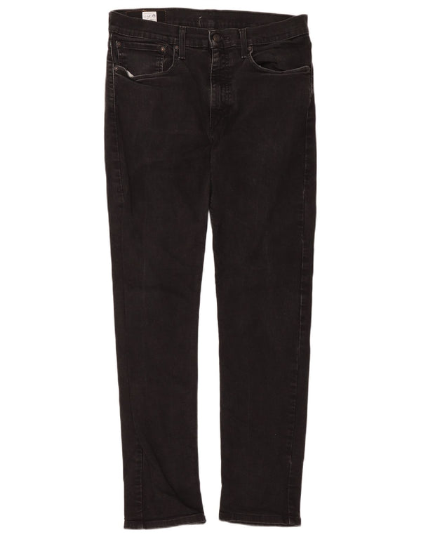 Levi's Mens 502 Hi-Ball Tapered Jeans W34 L34 Black Cotton