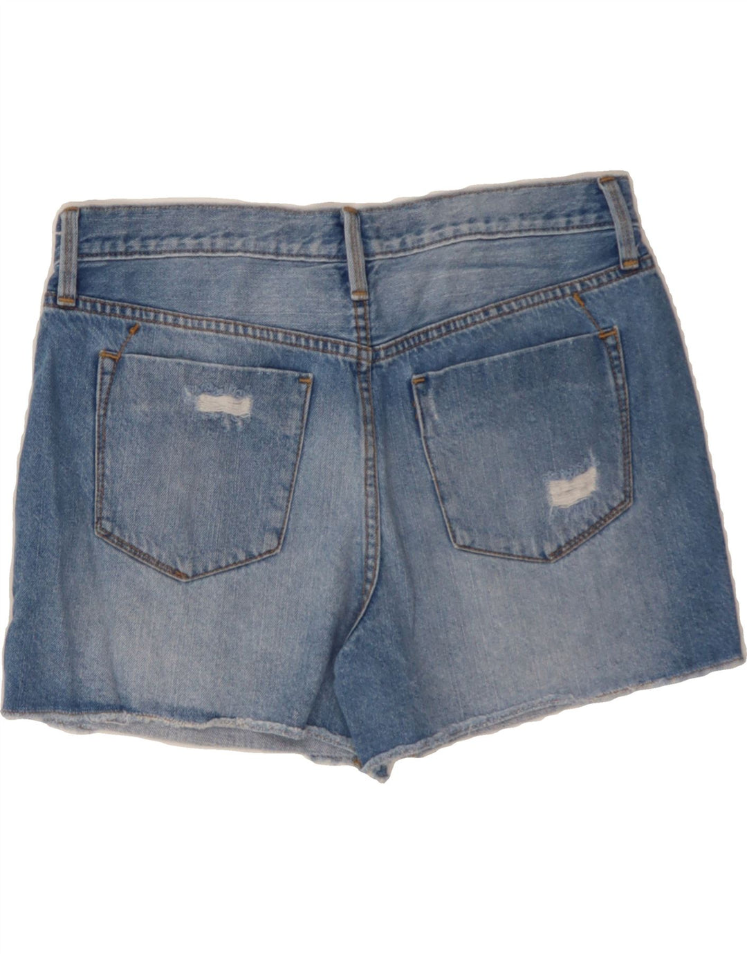 MOSSIMO Womens Boyfriend Distressed Denim Shorts US 6 Medium W28  Blue Vintage Mossimo and Second-Hand Mossimo from Messina Hembry 