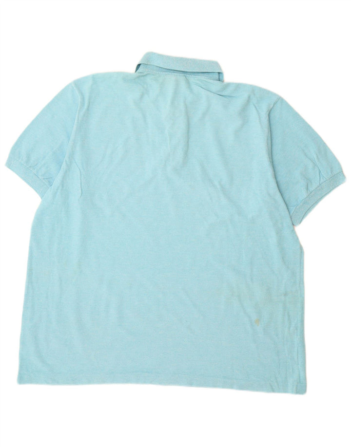 Lacoste Mens Polo Shirt Size 7 2XL Blue Cotton