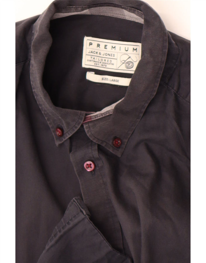 Jack & Jones Mens Shirt Large Navy Blue