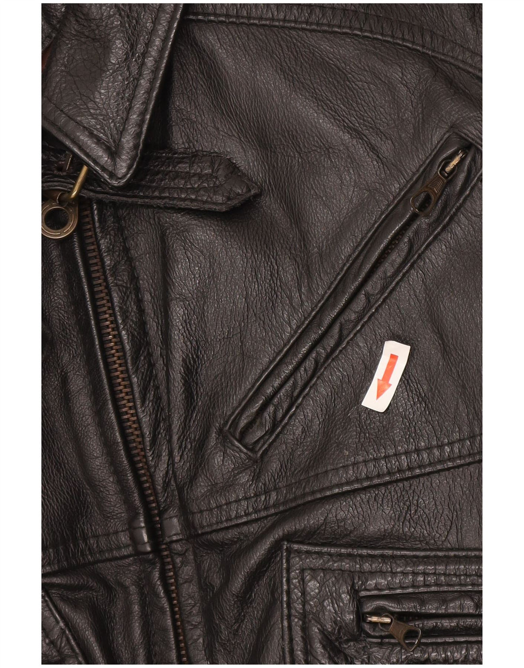 Vintage Mens Leather Jacket UK 38 Medium Black