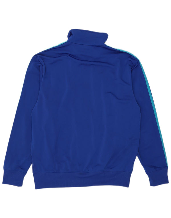 Adidas Mens Tracksuit Top Jacket Large Blue Polyester