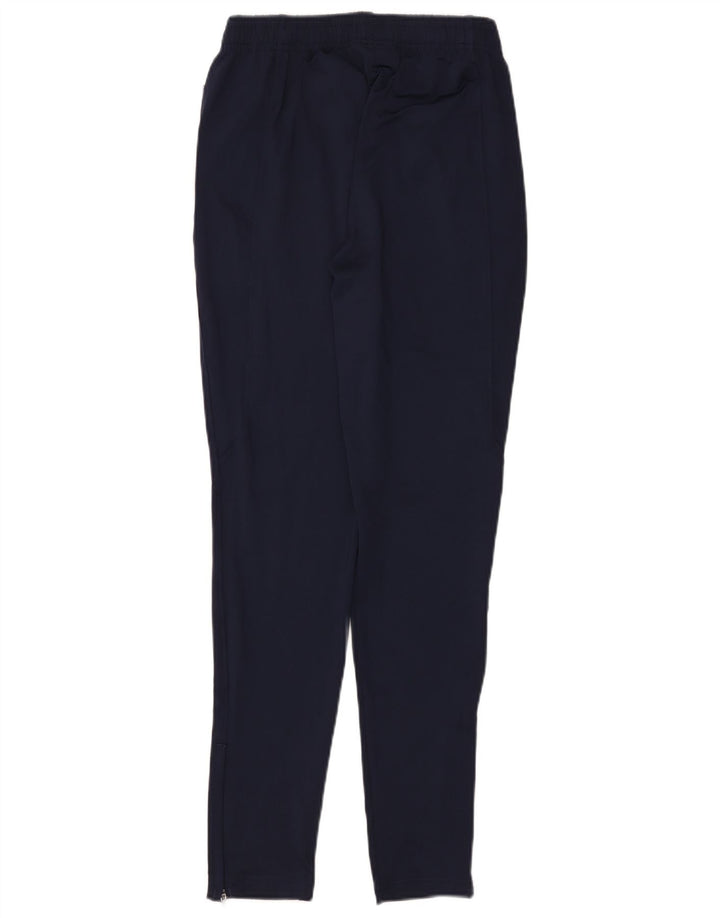 UNDER ARMOUR Mens Graphic Tracksuit Trousers Small  Navy Blue Polyester