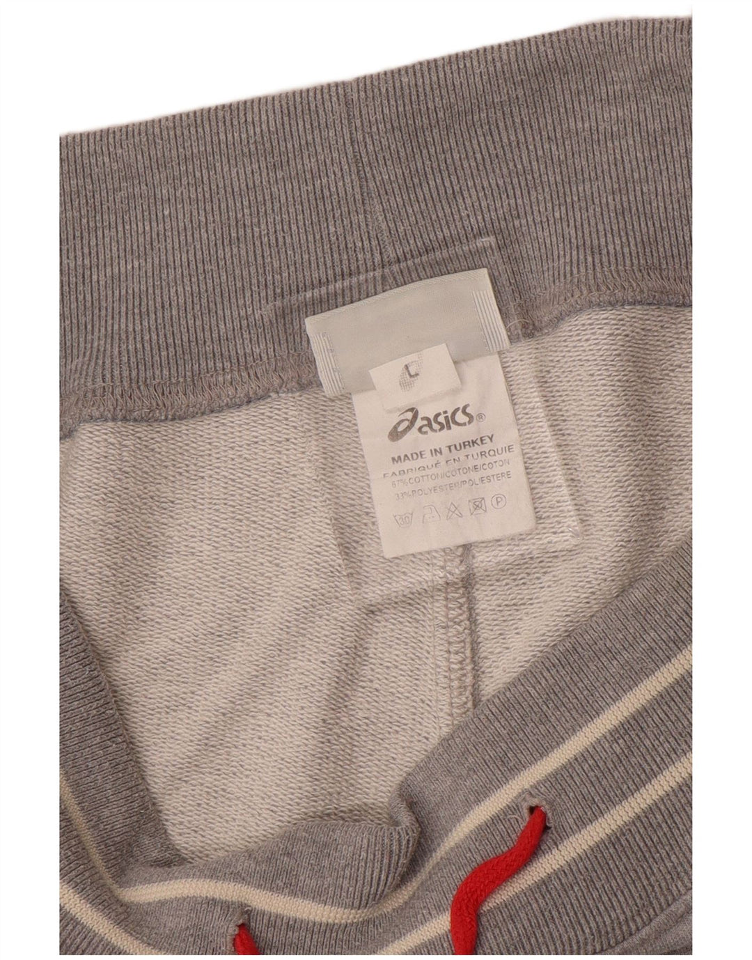 ASICS Mens Tracksuit Trousers Large  Grey Flecked Cotton