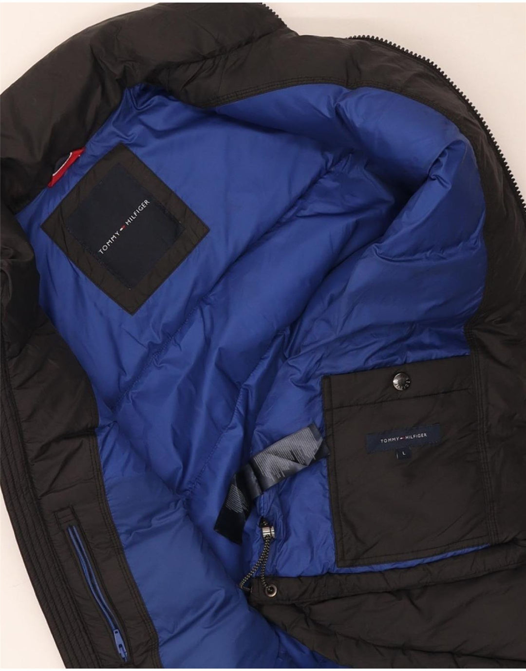 TOMMY HILFIGER Mens Padded Gilet UK 40 Large Black Nylon