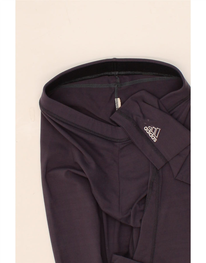 ADIDAS Womens Leggings UK 8 Small Navy Blue Vintage Adidas and Second-Hand Adidas from Messina Hembry 