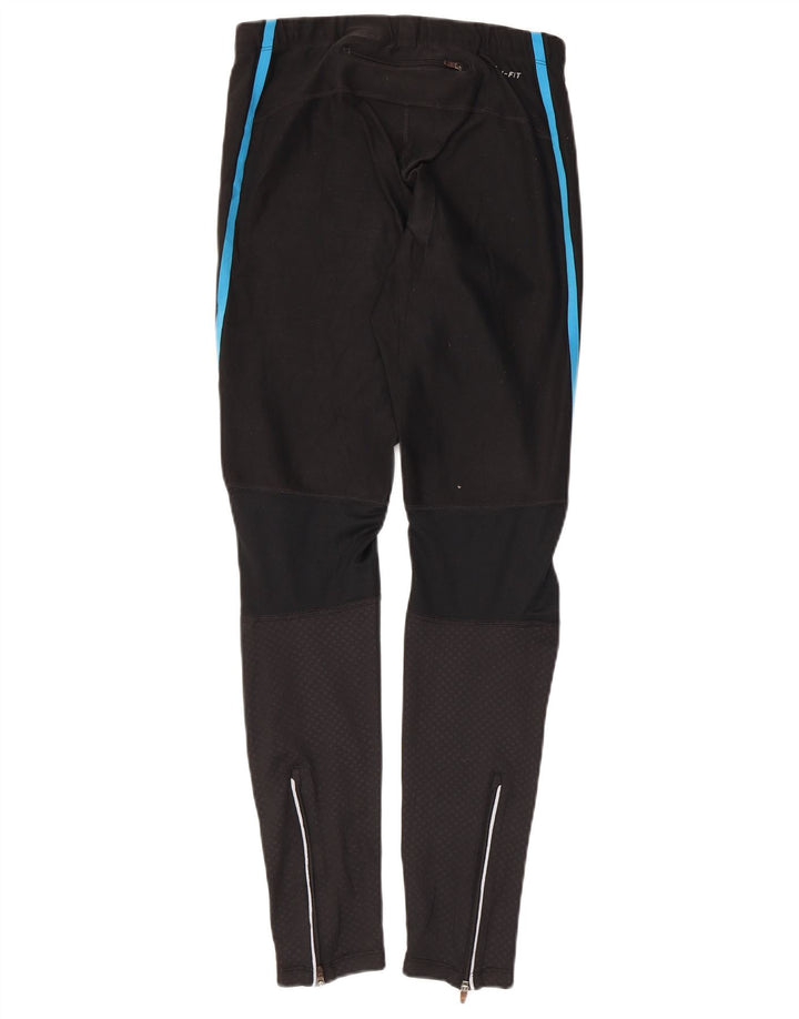 Nike Womens Dri Fit Leggings UK 14 Medium  Black Spotted