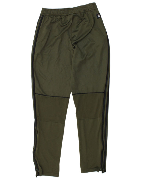 ADIDAS Boys Tracksuit Trousers 13-14 Years  Khaki Polyester