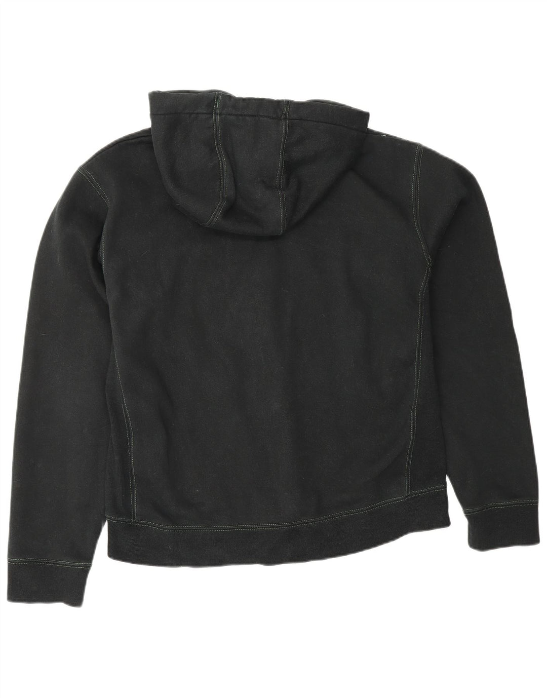 RUSSELL ATHLETIC Mens Graphic Zip Hoodie Sweater Medium Black