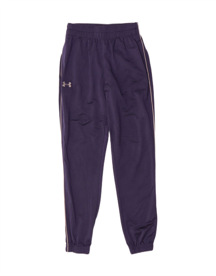 Under Armour Mens Tracksuit Trousers Joggers Small Navy Blue Polyester