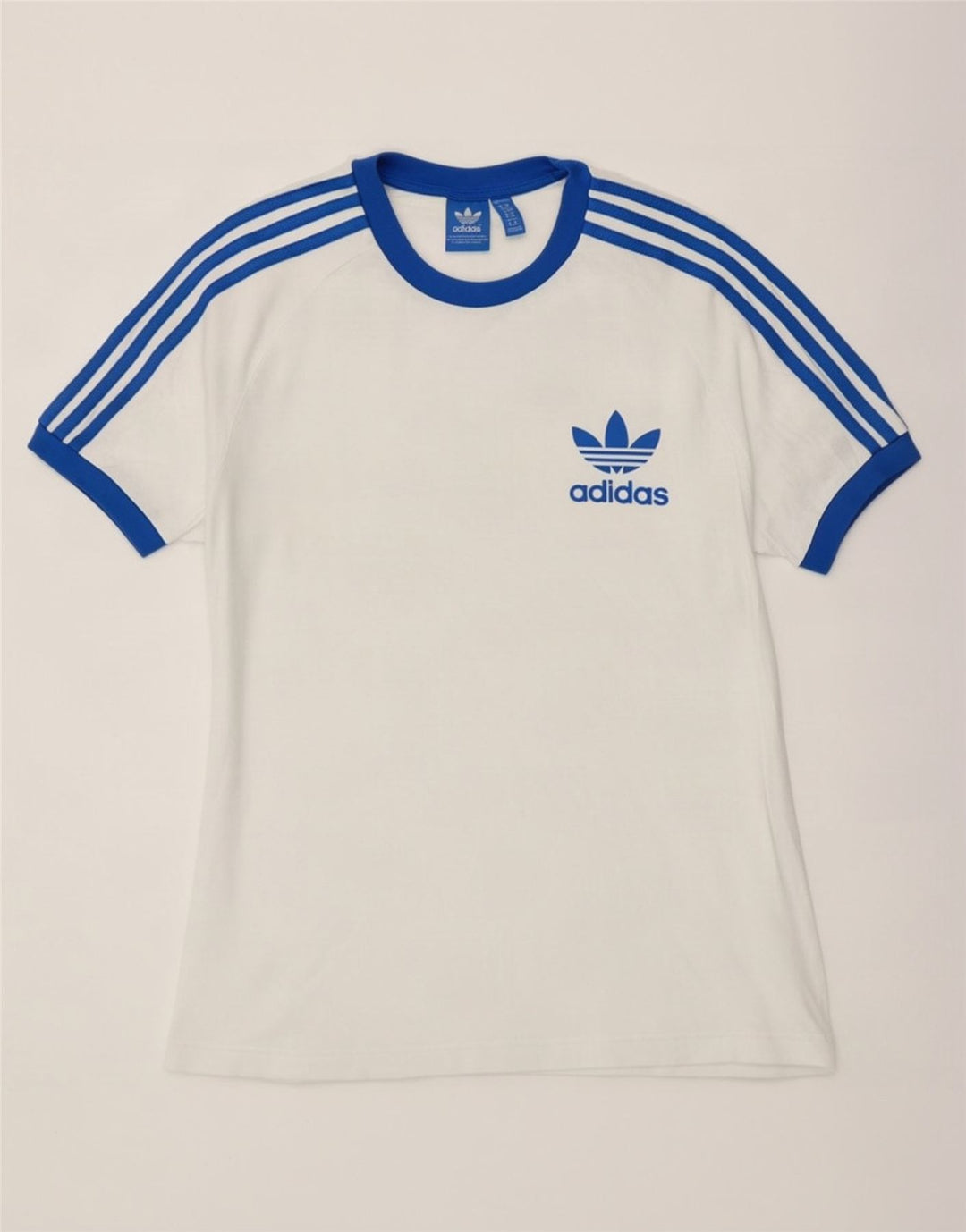 Adidas Mens T-Shirt Top Medium White Cotton
