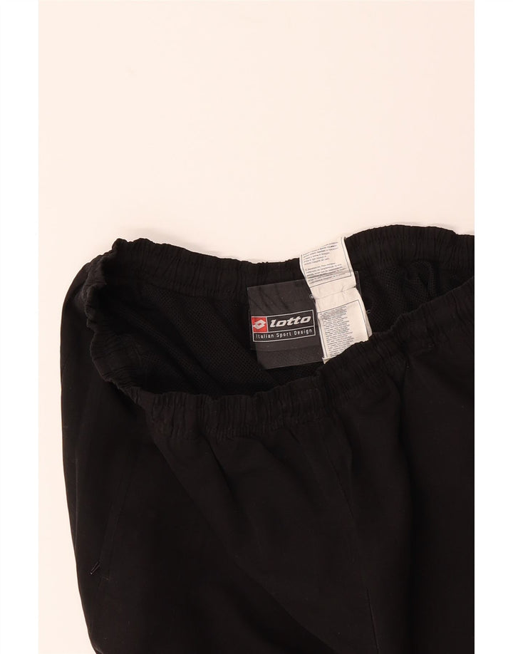 LOTTO Mens Graphic Tracksuit Trousers Medium Black Polyester