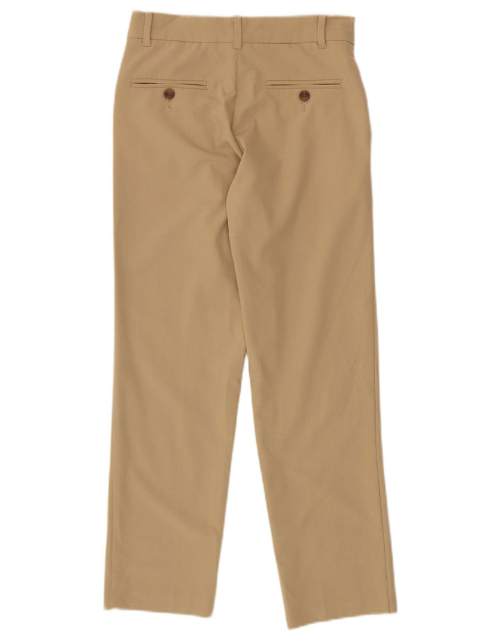 IZOD Womens Regular Chino Trousers US 12 Large W28 L26 Beige Polyester