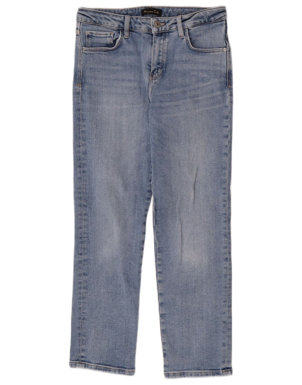 Massimo Dutti Womens Straight Jeans EU 38 Small W28 L27 Blue