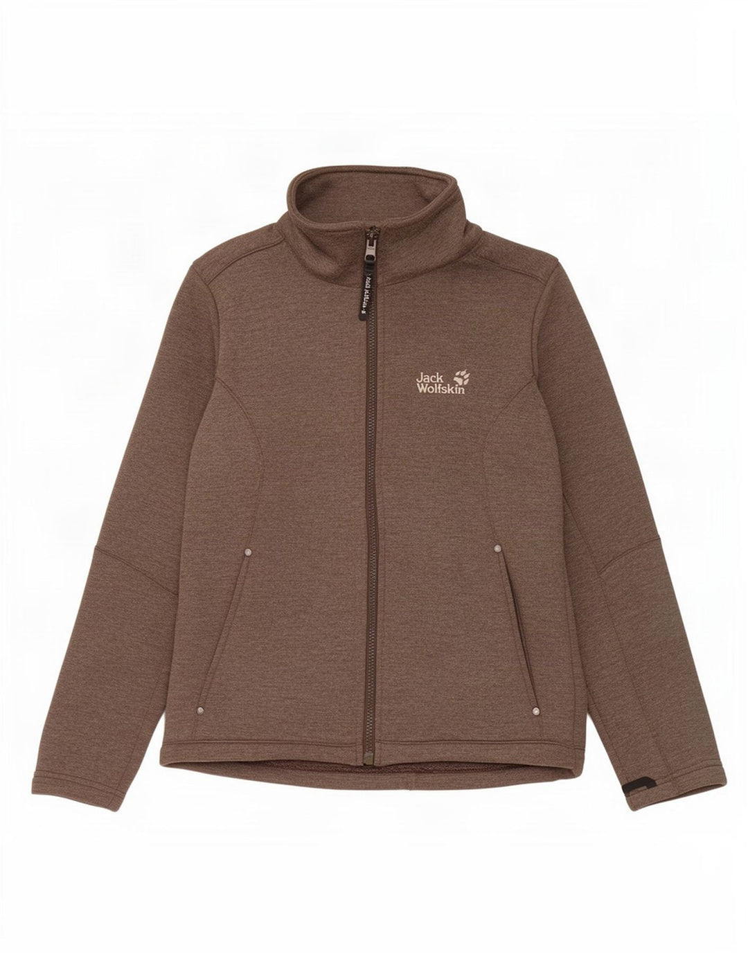 Jack Wolfskin Womens Liner Tracksuit Top Jacket UK 12/14 Medium Brown