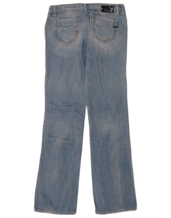 Gas Womens Low Waist Bootcut Jeans  W28 L31 Blue Cotton