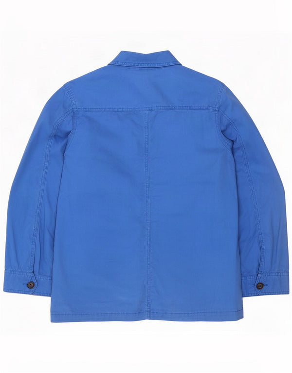 Crew Clothing Womens Utility Jacket UK 14 Medium Blue Cotton