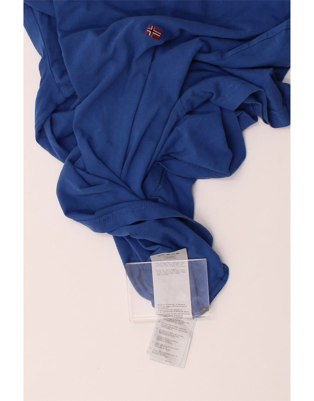 NAPAPIJRI Mens T-Shirt Top Medium Blue Cotton Vintage Napapijri and Second-Hand Napapijri from Messina Hembry 