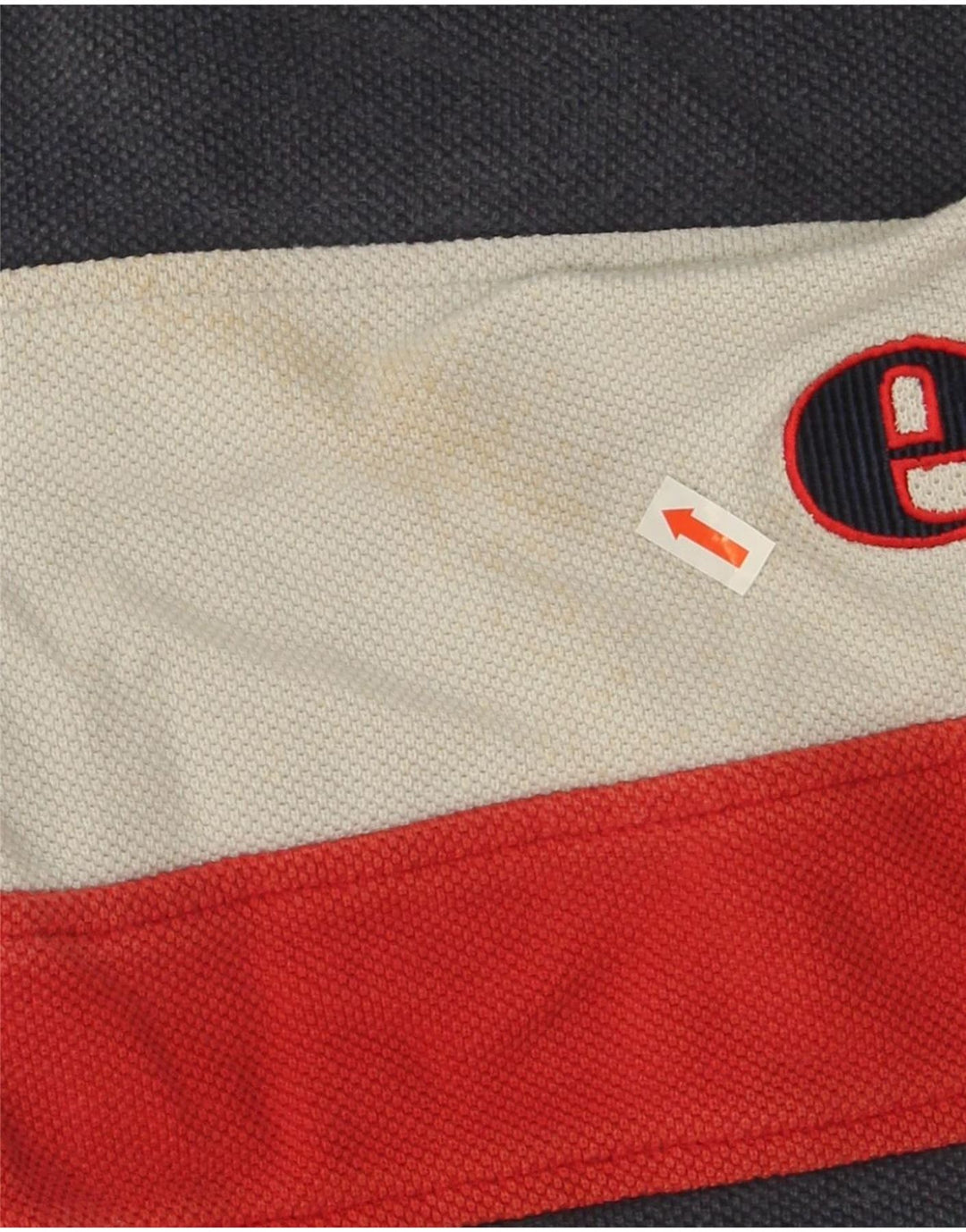 Ellesse Mens Italia Graphic Sweatshirt Jumper Medium Navy Blue Colourblock