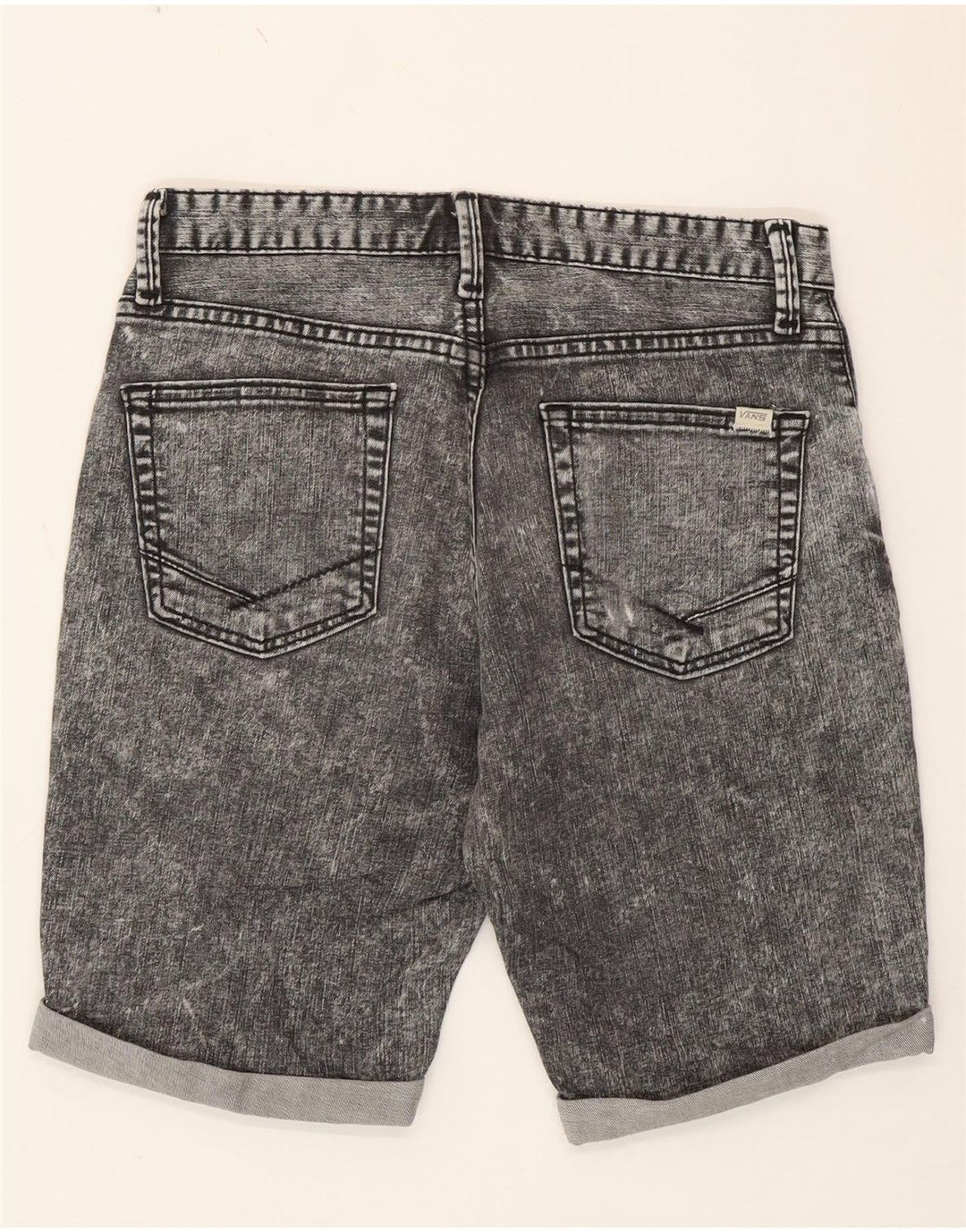 Vans Womens Acid Wash Denim Shorts W28 Medium Grey