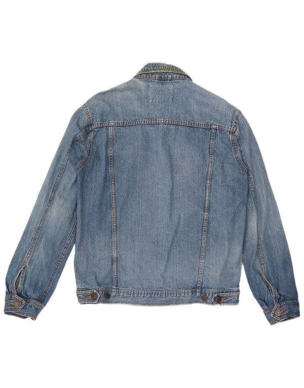John Baner Mens Denim Jacket UK 38 Medium Blue Cotton