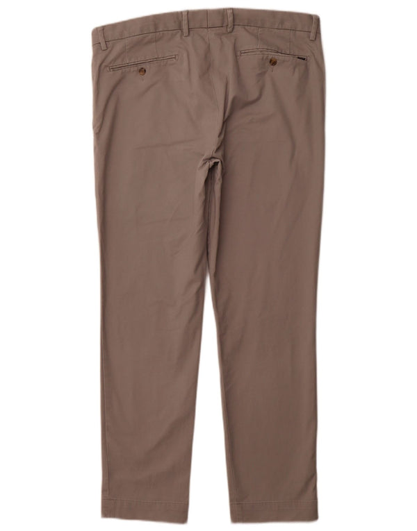 POLO RALPH LAUREN Mens Slim Fit Suit Trousers W36 L30 Grey Cotton