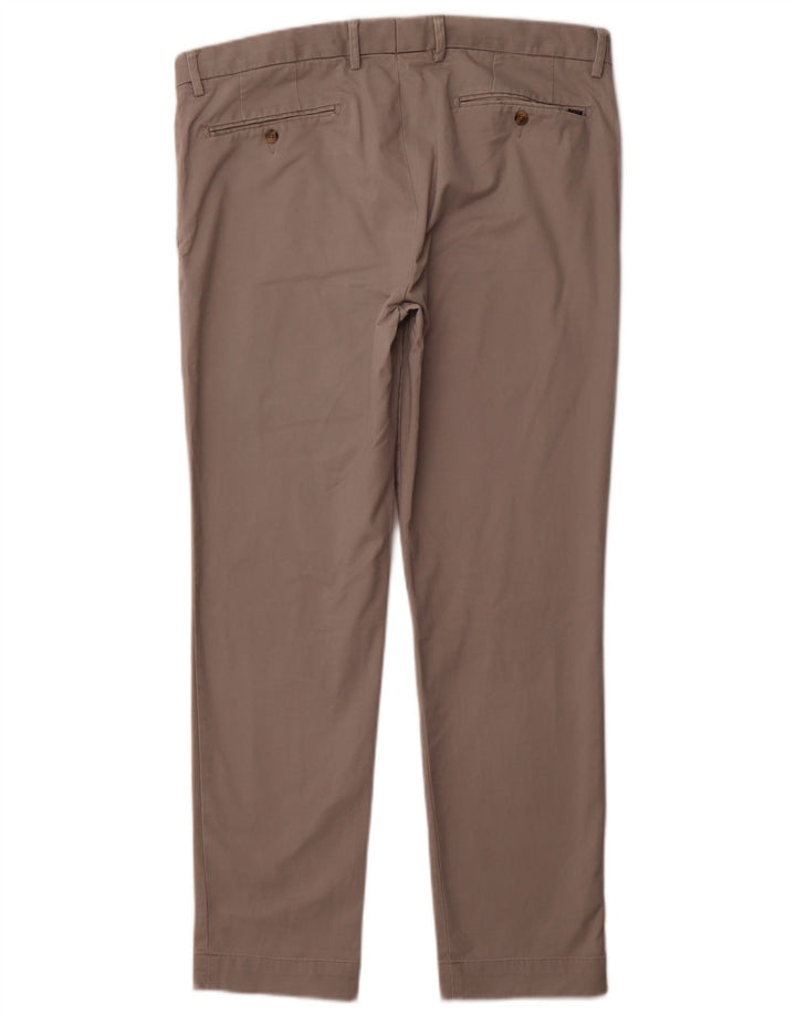 POLO RALPH LAUREN Mens Slim Fit Suit Trousers W36 L30 Grey Cotton
