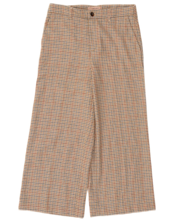 Twinset Womens Milano Cropped Trousers IT 44 Medium W30 L23 Beige