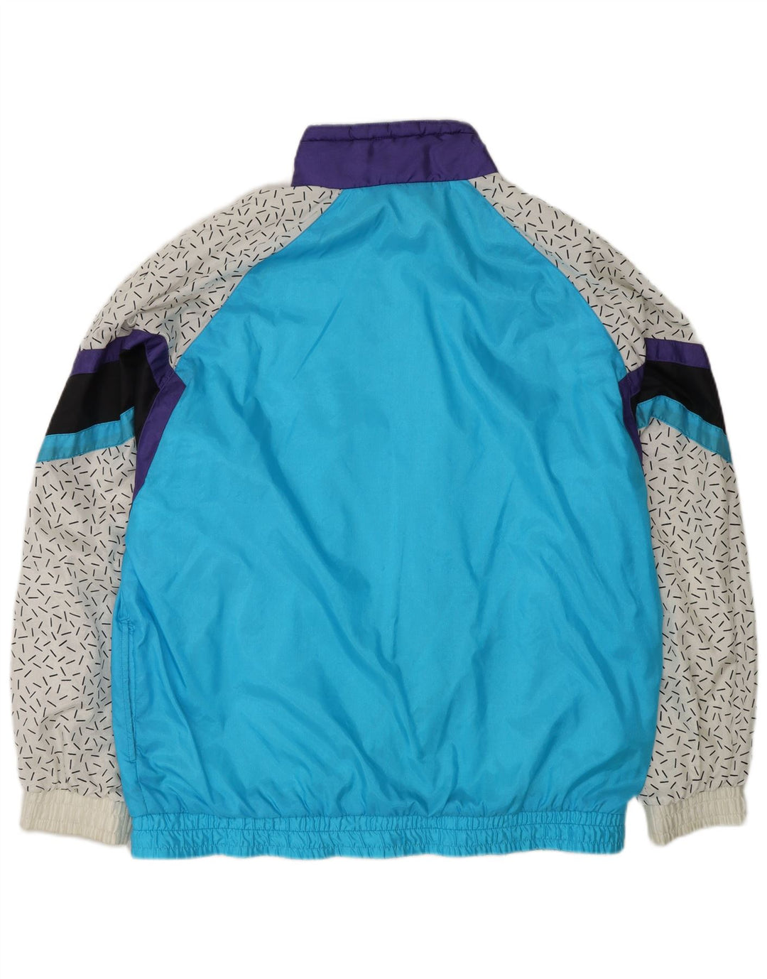 HUMMEL Mens Tracksuit Top Jacket XL Blue Colourblock Nylon