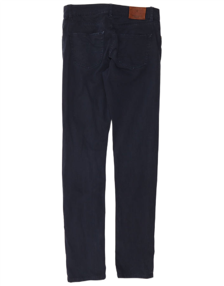 Hackett Mens Slim Casual Trousers W34 L36 Navy Blue